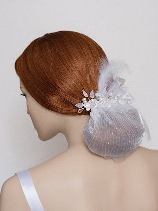 Bridal headpiece Swan Lake