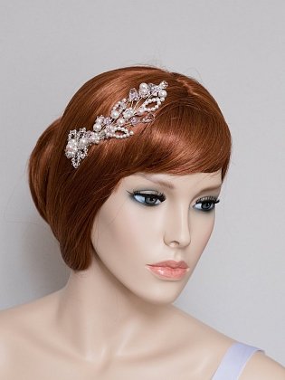 Bridal headpiece Pink Pleasure