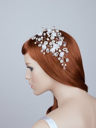 Bridal headpiece Flora