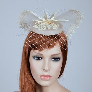 Svatební klobouček Madame Butterfly